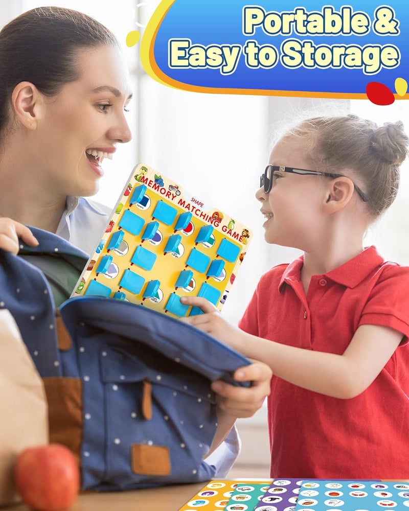 Walenty Store Matching Memory Game for Kids Ages 3-5 4-8, Board Games for 4-6, Car Airplane Camping Travel Toys Games Activities for 3-5 4-8, Toddler Kid Road Trip Essentials, Birthday Gifts for Kids Boys Girls - Image 5